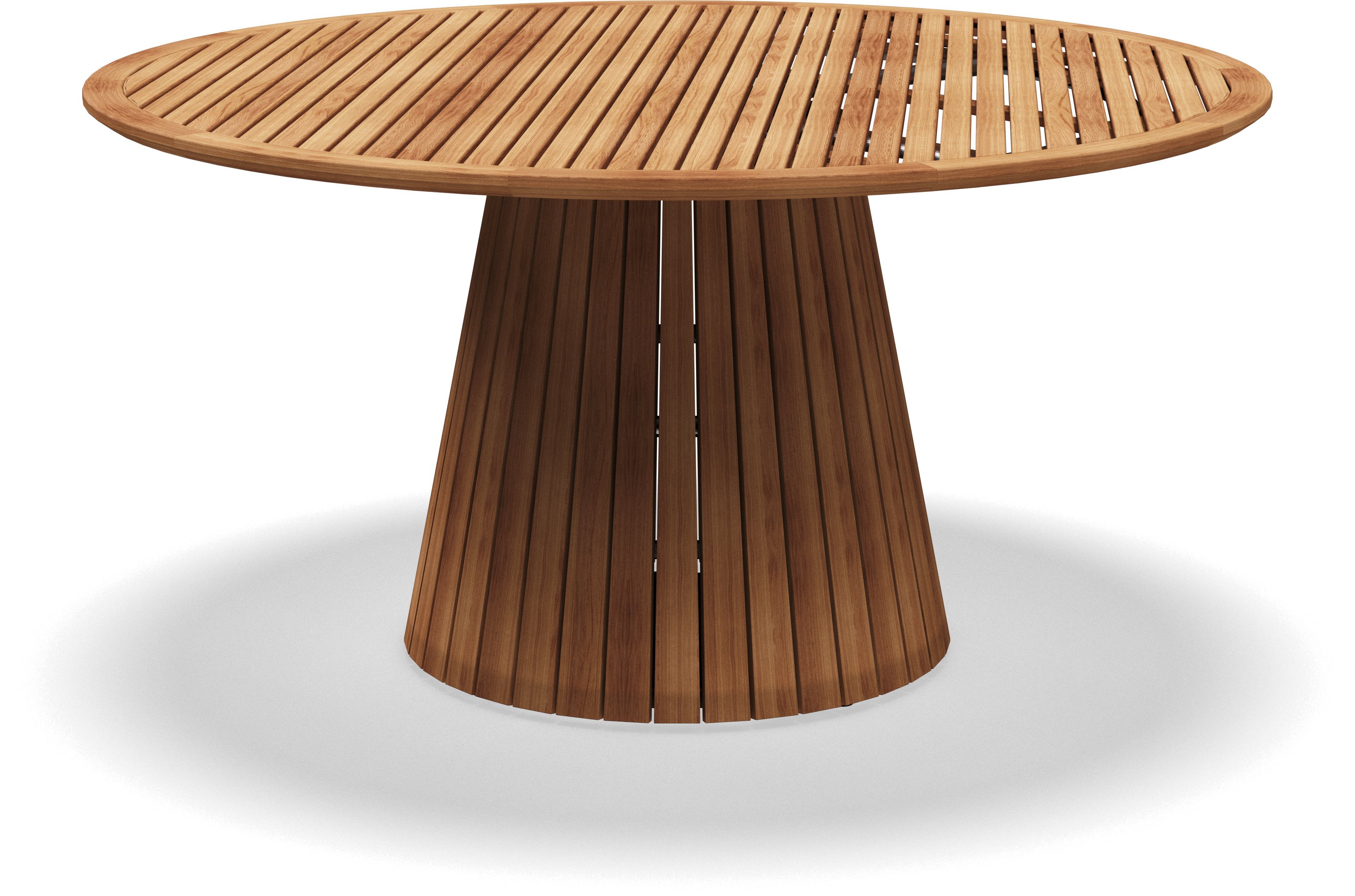 Whirl 150cm Round Dining Table Teak Top