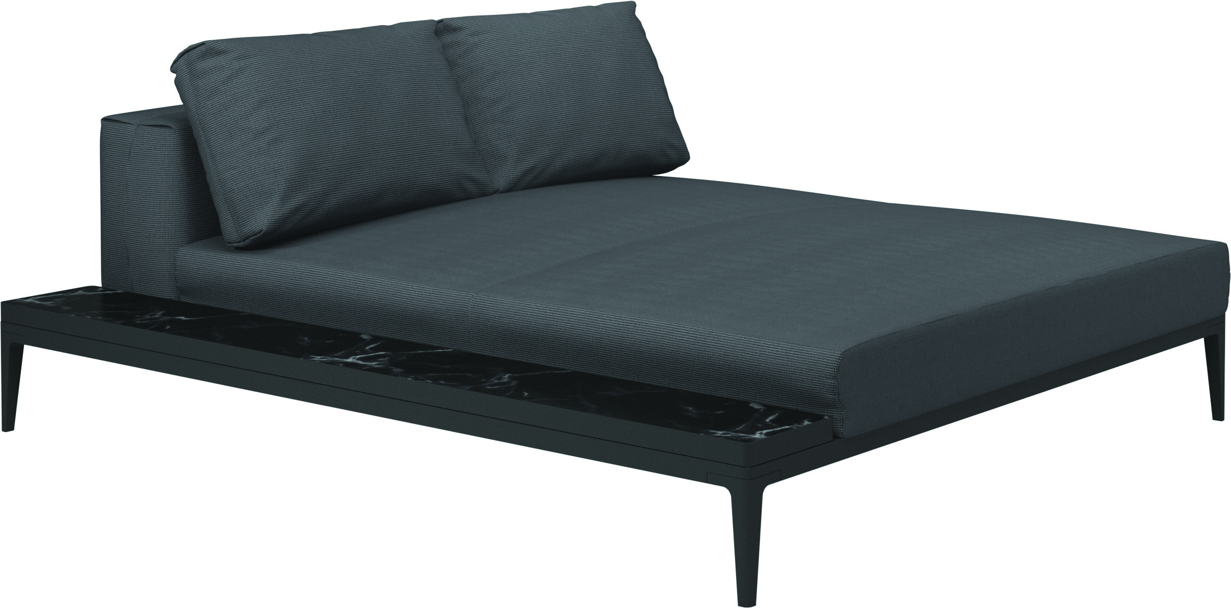 Grid Chill Left Right Chaise Unit Ceramic