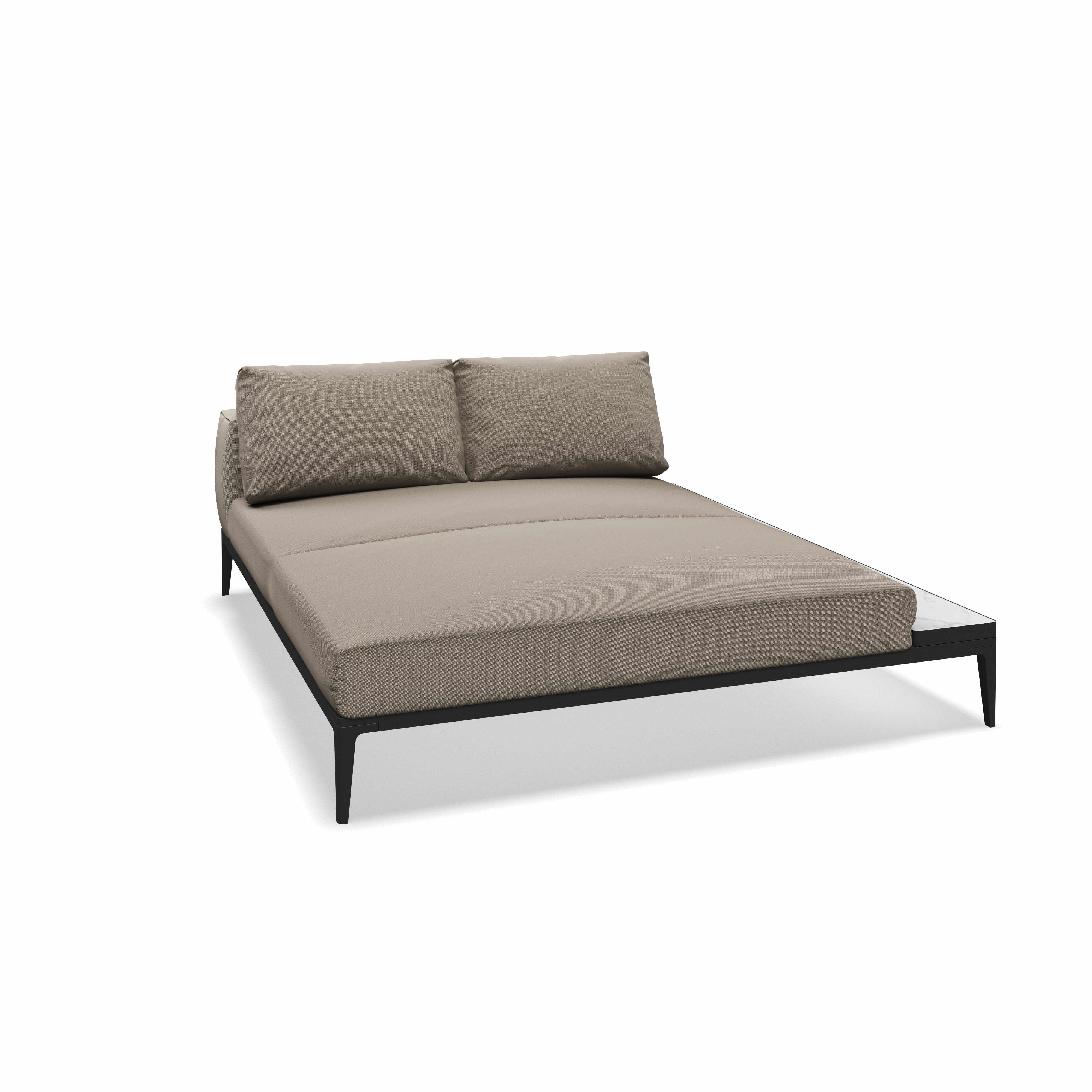 Grid Chill Left Right Chaise Unit Ceramic
