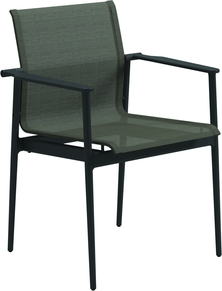 180 Stacking Chair with Aluminium Arms