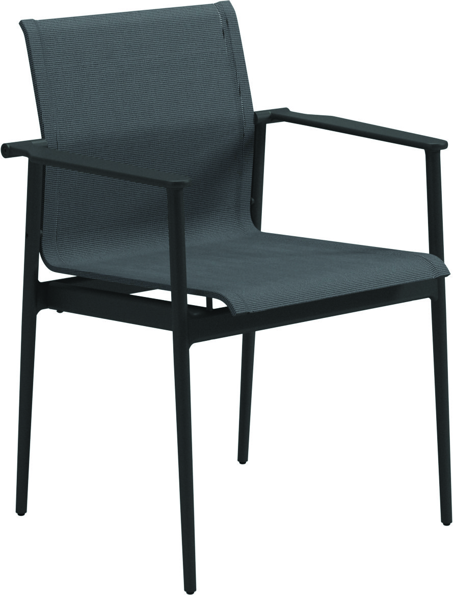 180 Stacking Chair with Aluminium Arms