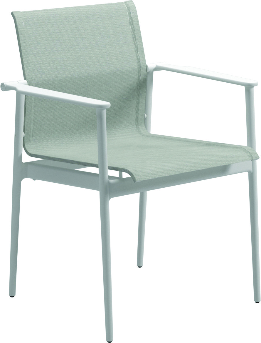 180 Stacking Chair with Aluminium Arms