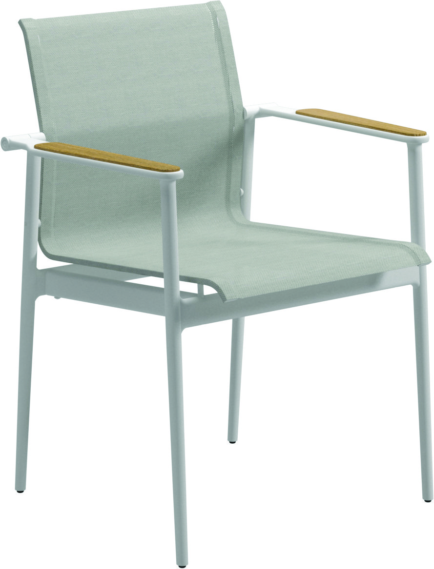 180 Stacking Chair with Teak Arms