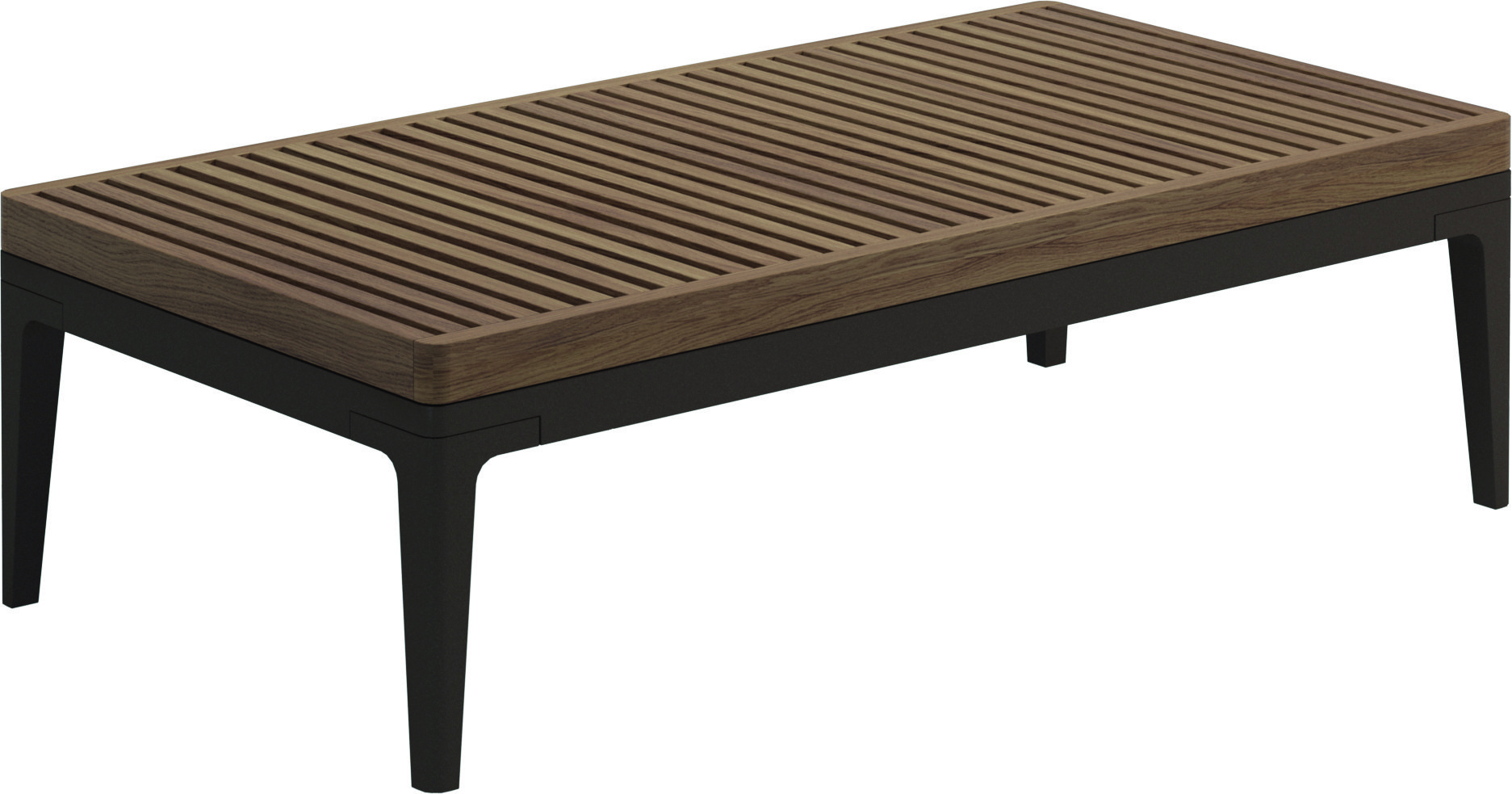 Grid Small Coffee Table Teak Top