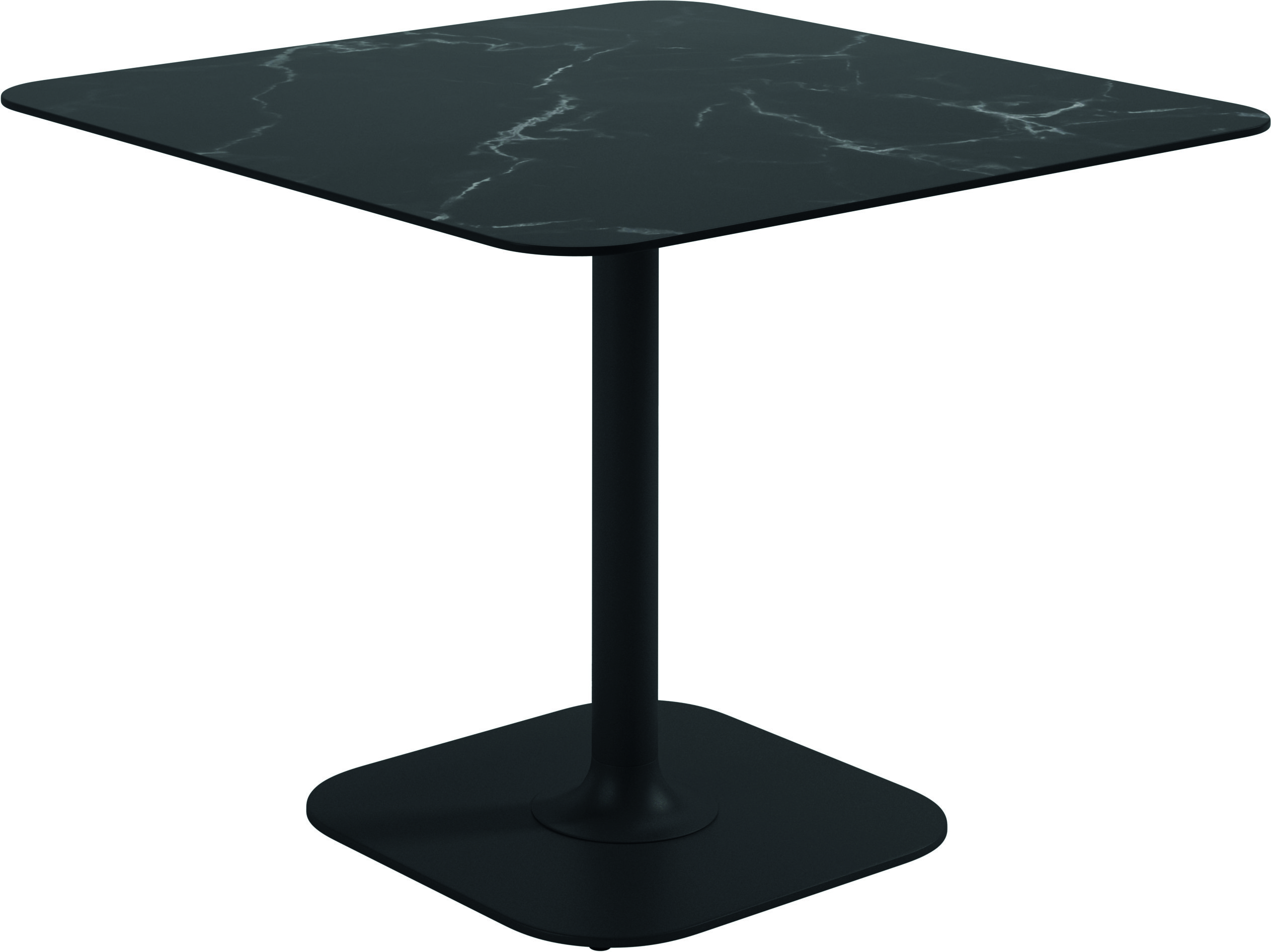 Grid 90cm Square Pedestal Dining Table Ceramic