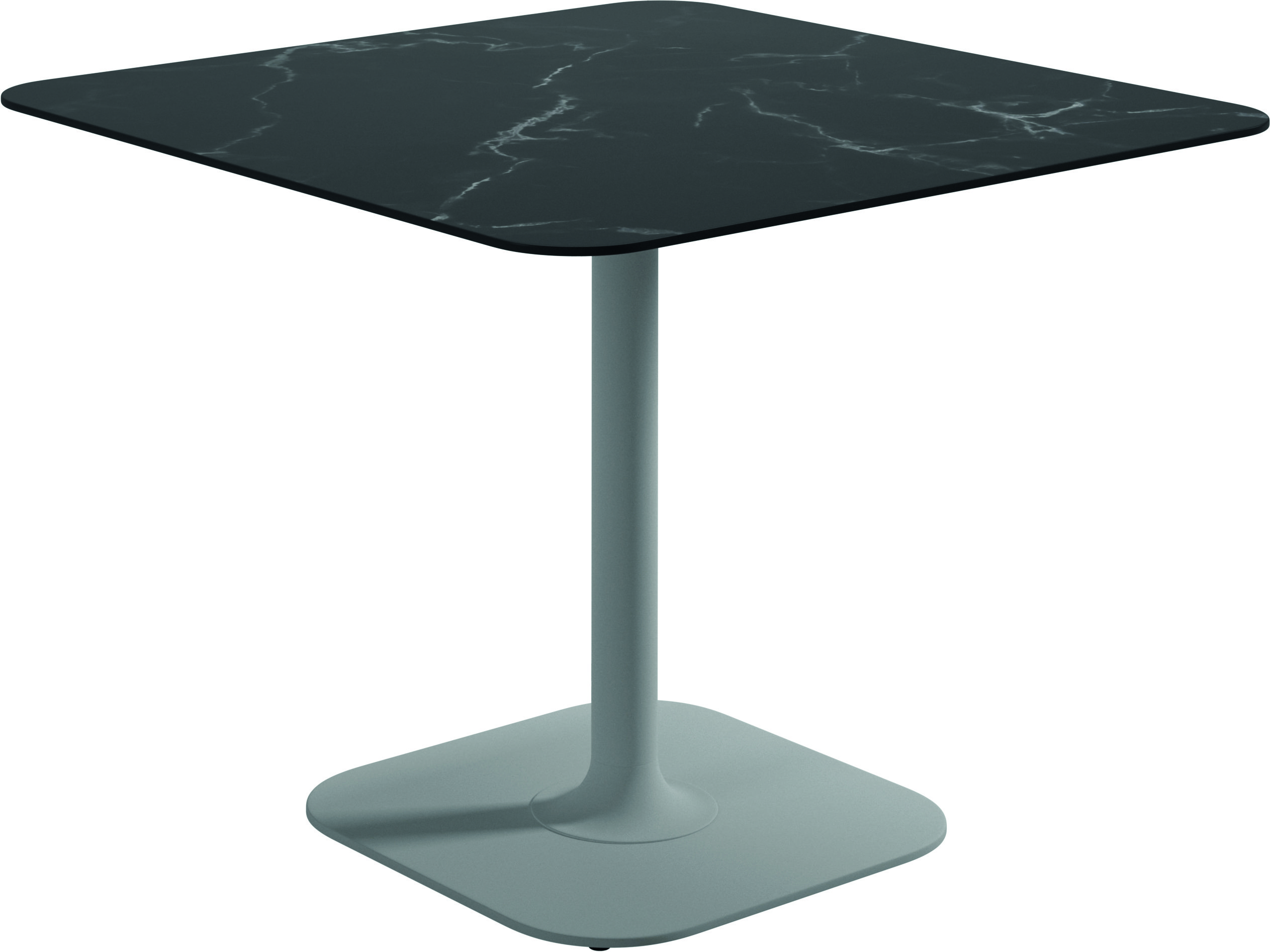 Grid 90cm Square Pedestal Dining Table Ceramic