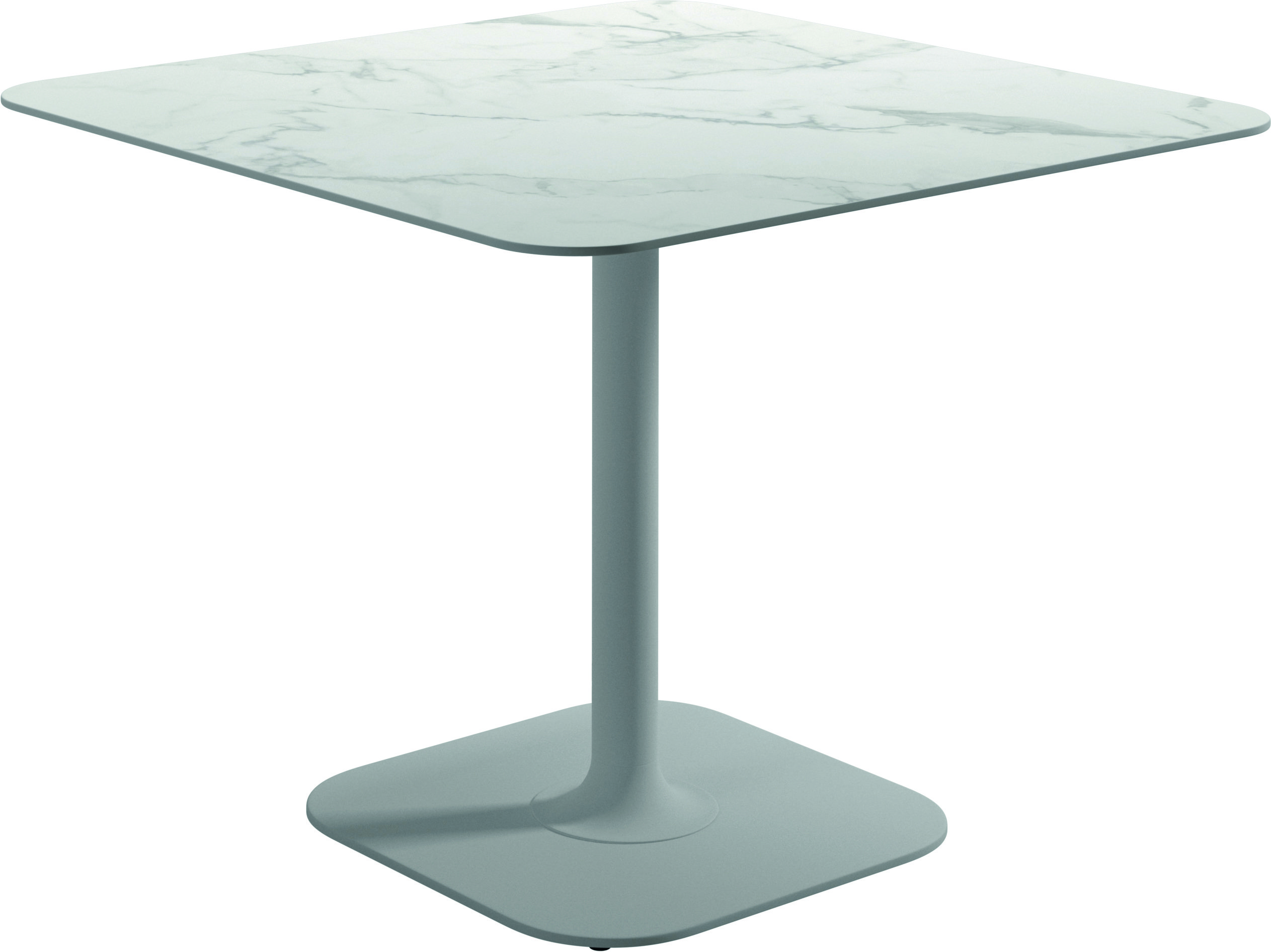 Grid 90cm Square Pedestal Dining Table Ceramic