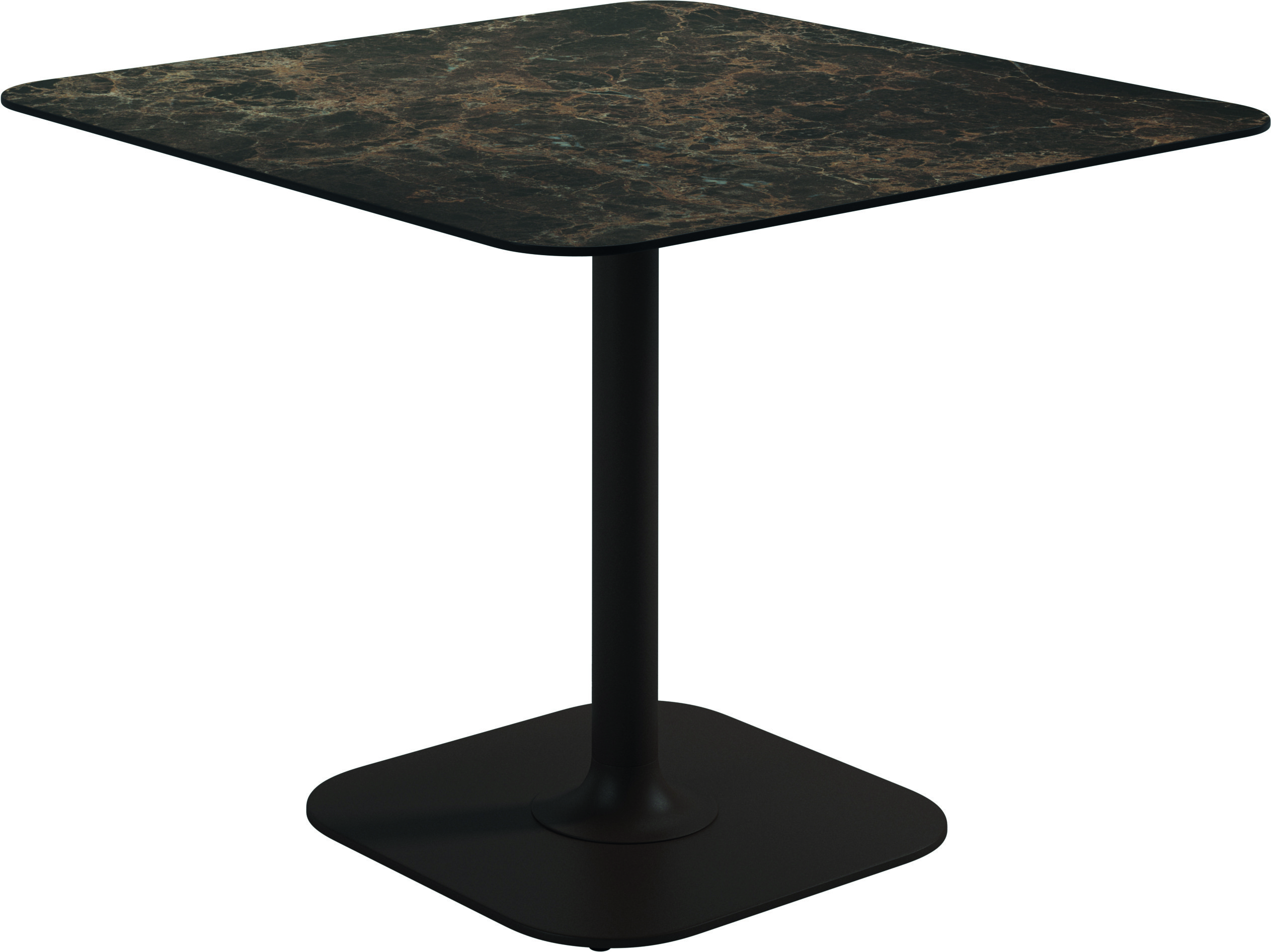 Grid 90cm Square Pedestal Dining Table Ceramic