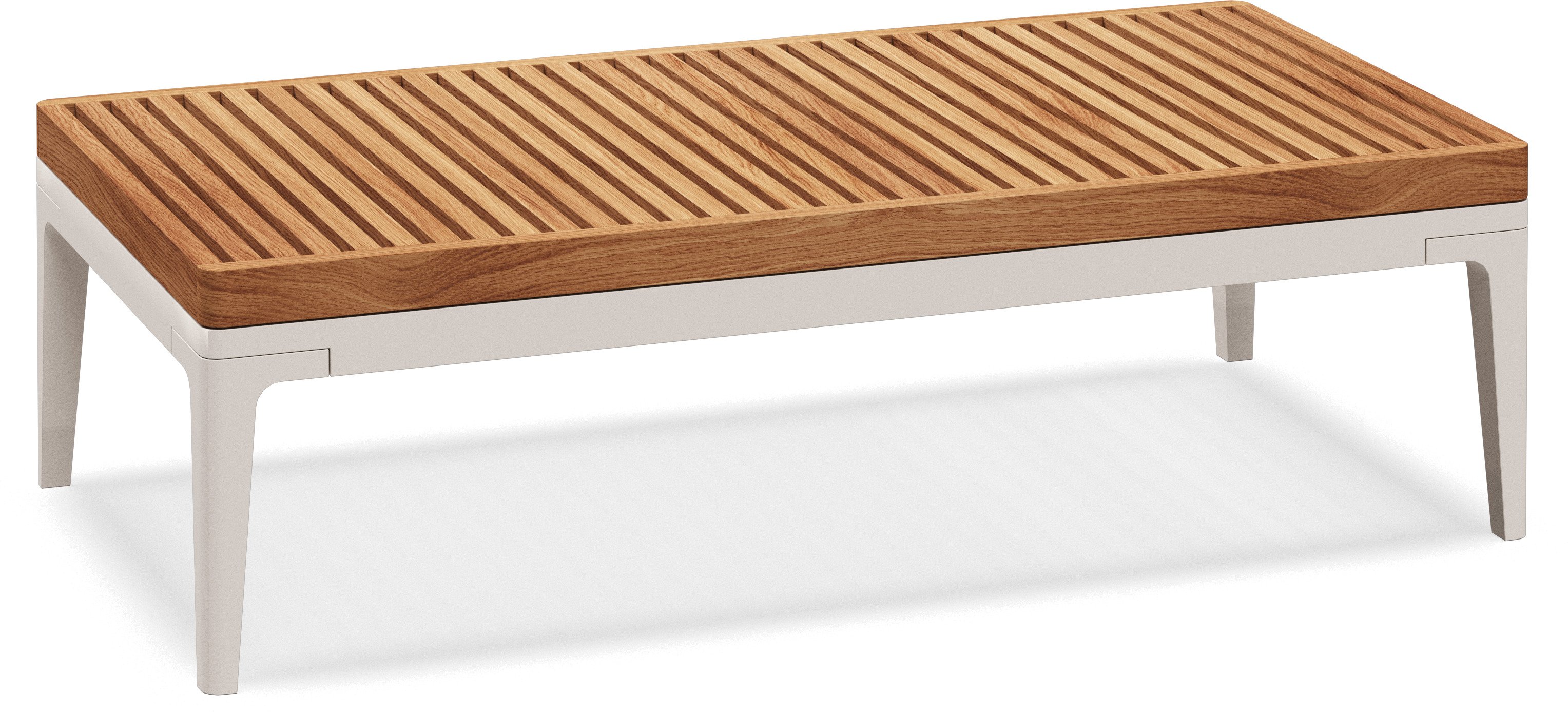 Grid Small Coffee Table Teak Top