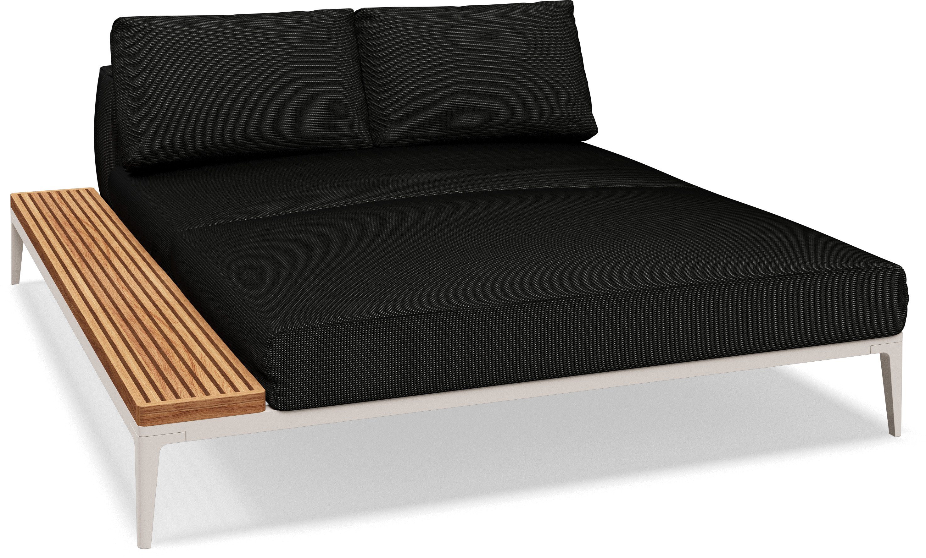 Grid Chill Left Right Chaise Unit Teak