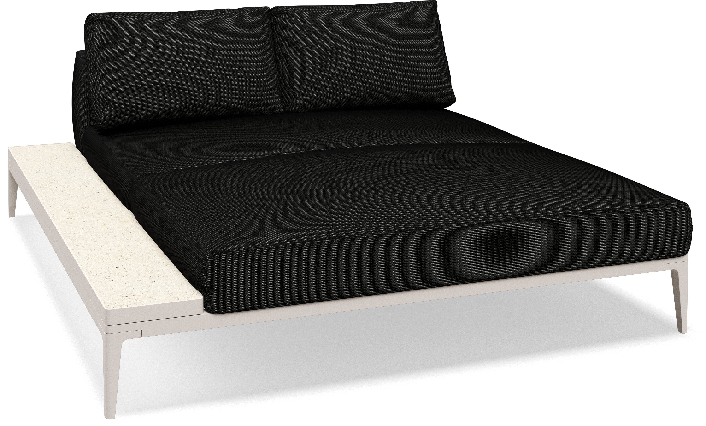 Grid Chill Left Right Chaise Unit Ceramic